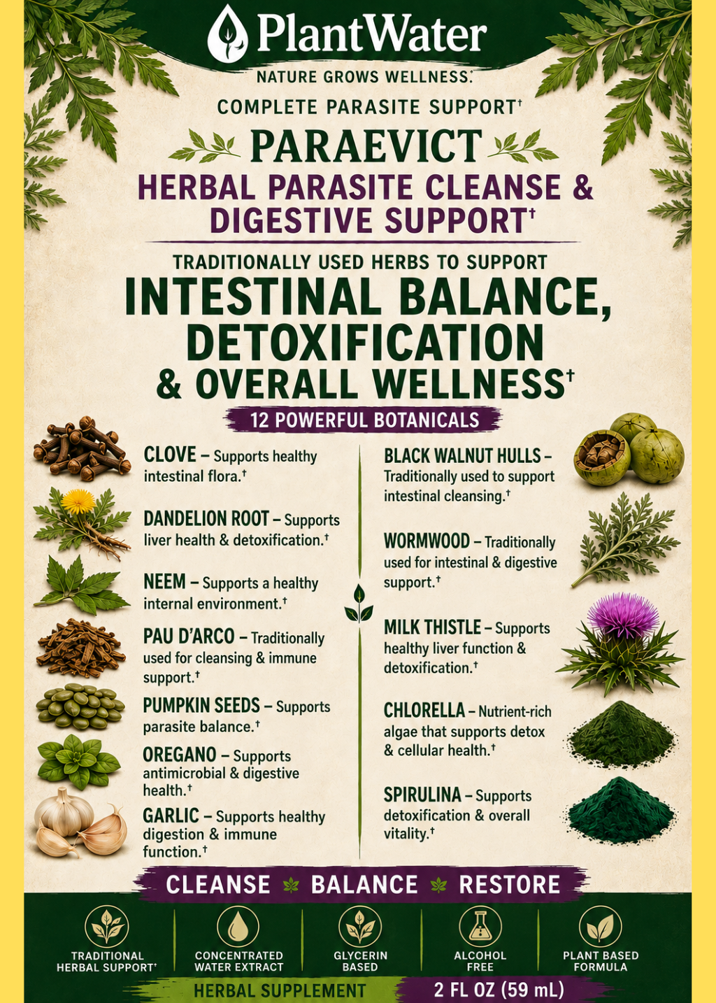 PARA EVICT Promotes healthy internal environments naturally - FULL CYCLE parasite