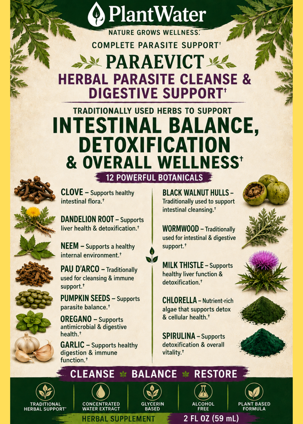 PARA EVICT Promotes healthy internal environments naturally - FULL CYCLE parasite