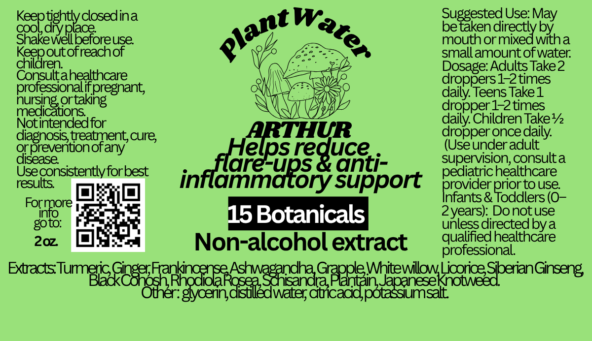 ARTHUR Natural support for arthritis joint wellness and inflammation