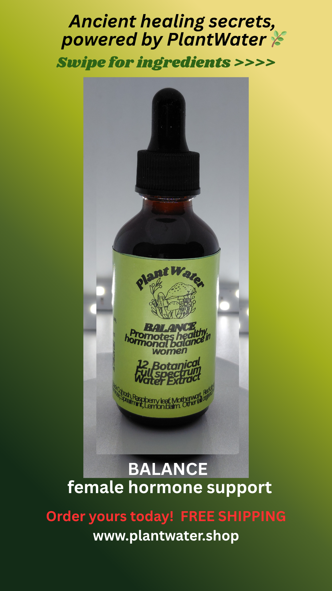 BALANCE Supports healthy hormone balance for women naturally.
