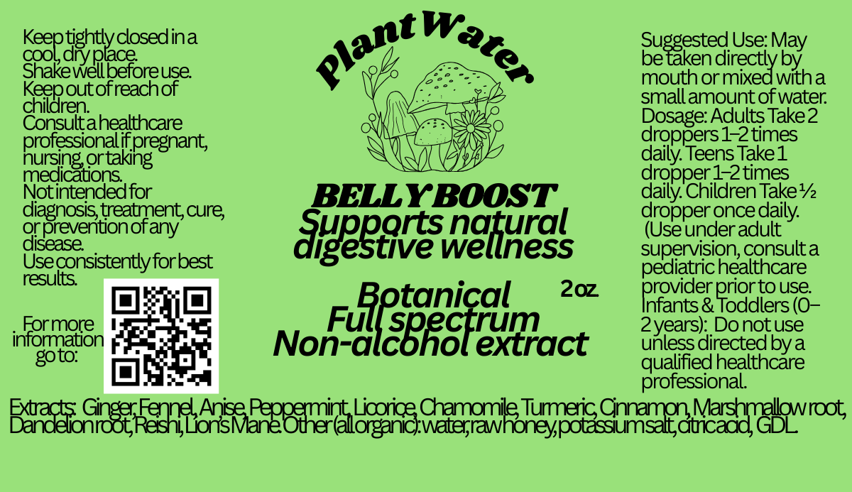 BELLY BOOST Supports overall gut digestive health and nutrient absorption naturally.