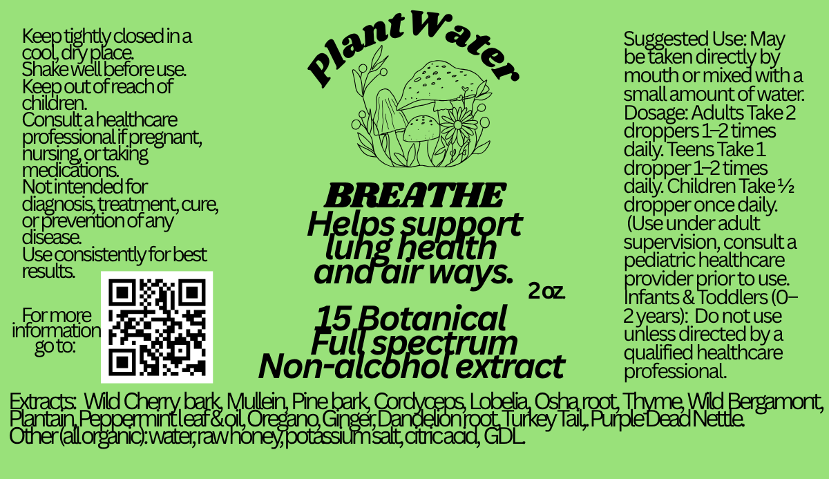 BREATHE Encourages overall respiratory wellness naturally.