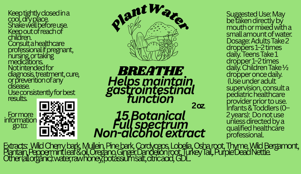 BREATHE Encourages overall respiratory wellness