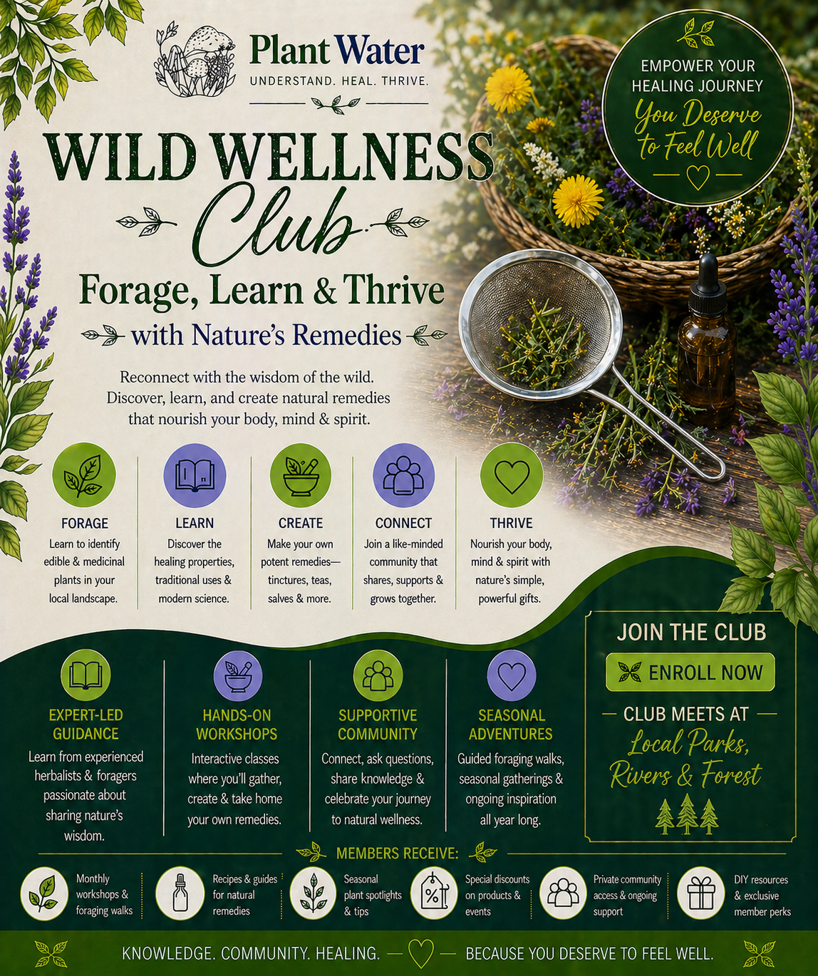 Wild Wellness Club: Forage, Learn & Thrive with Nature’s Remedies