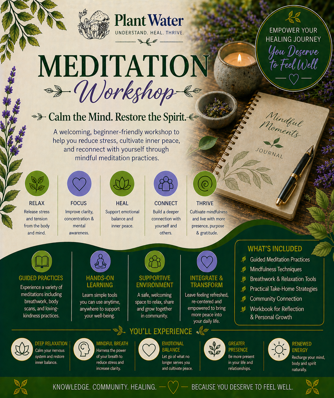 Quiet Your Mind: Meditation for Stress Relief, Calm & Mental Clarity