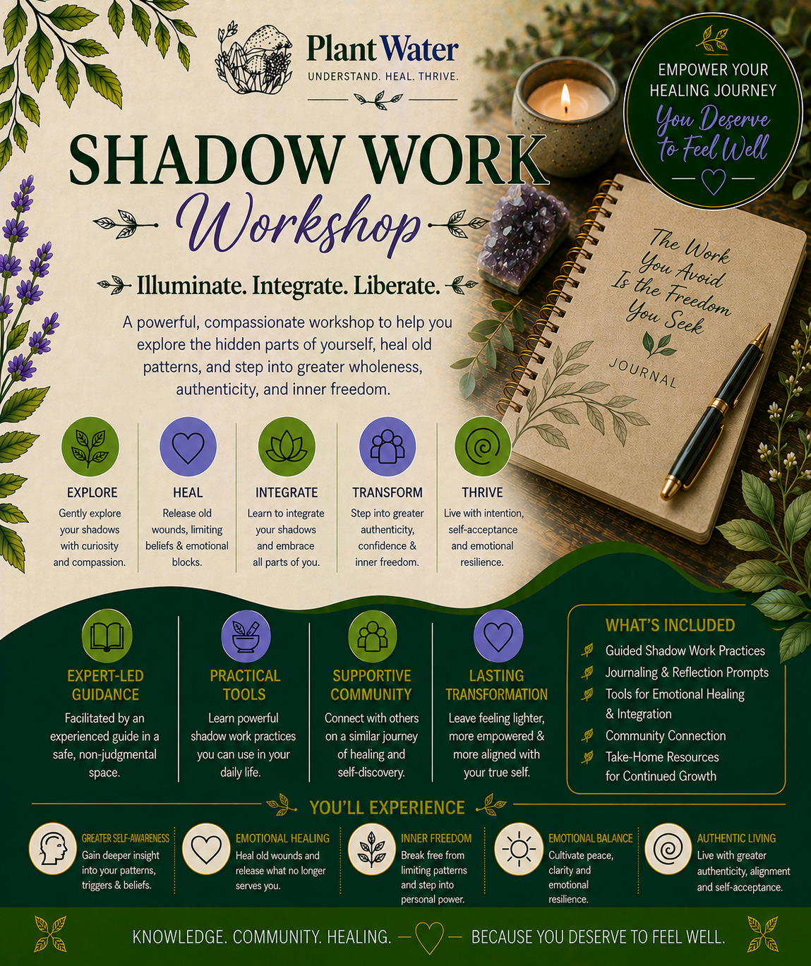 Shadow Work Workshop | Emotional Healing & Self-Discovery | PlantWater