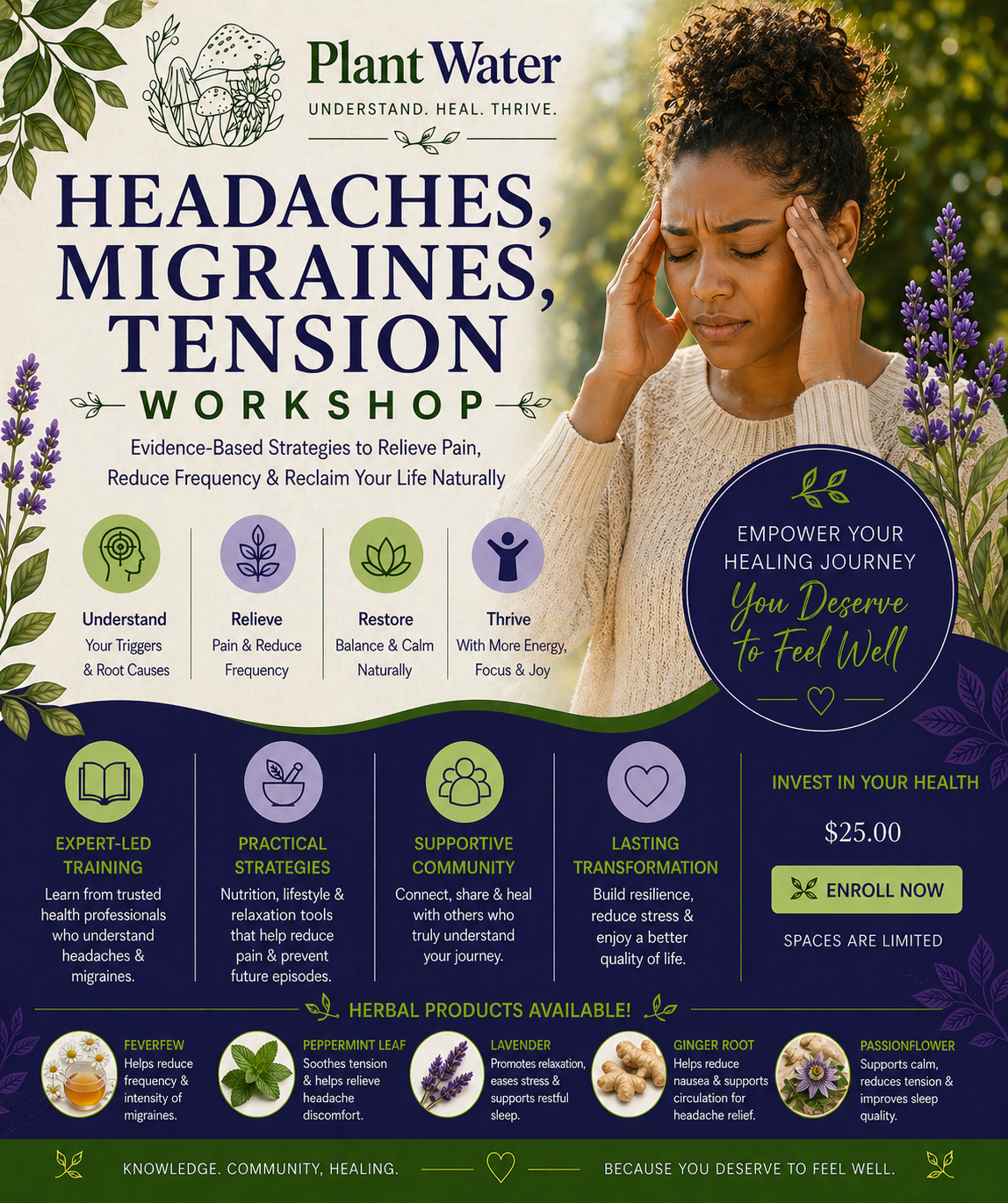 Clear Head, Better Days: Natural Relief for Headaches & Migraines