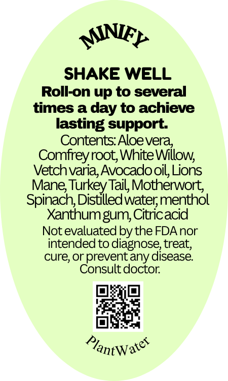 MINIFY Soothing Relief, Targeted Comfort, Tension, Muscle & Joint Support naturally. Roll-On
