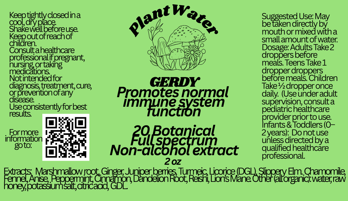 GERDY Helps maintain normal gastrointestinal comfort naturally.