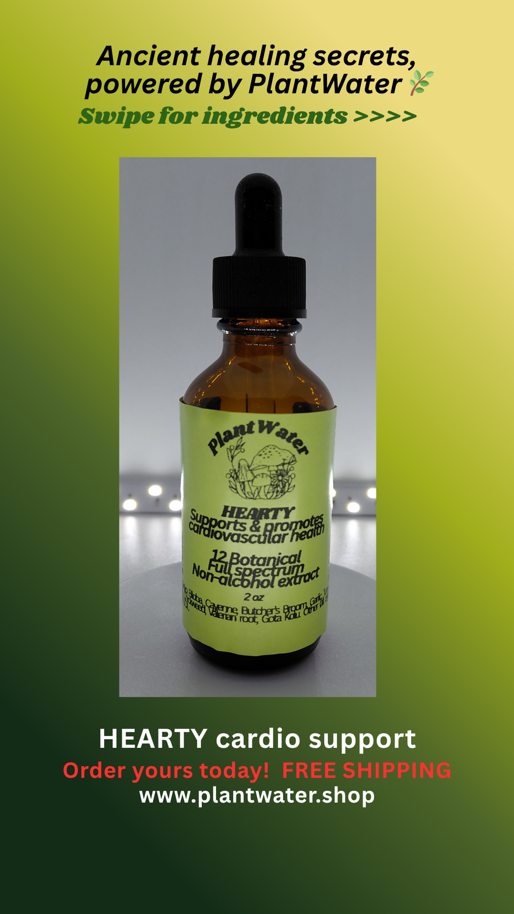 HEARTY Botanical support for cardiovascular health and overall heart wellness.