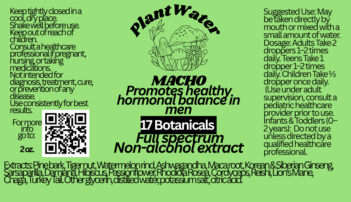 MACHO Supports healthy hormone balance for MEN naturally.