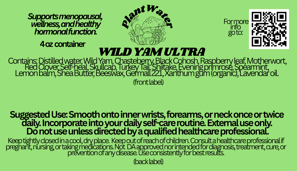 Wild Yam Ultra Creme support for female hormonal benefits naturally.