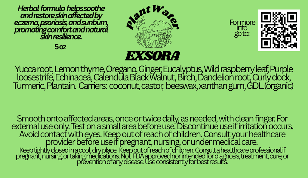 EXSORA Supports eczema-prone skin and to help maintain psoriasis-prone skin balance NATURALLY