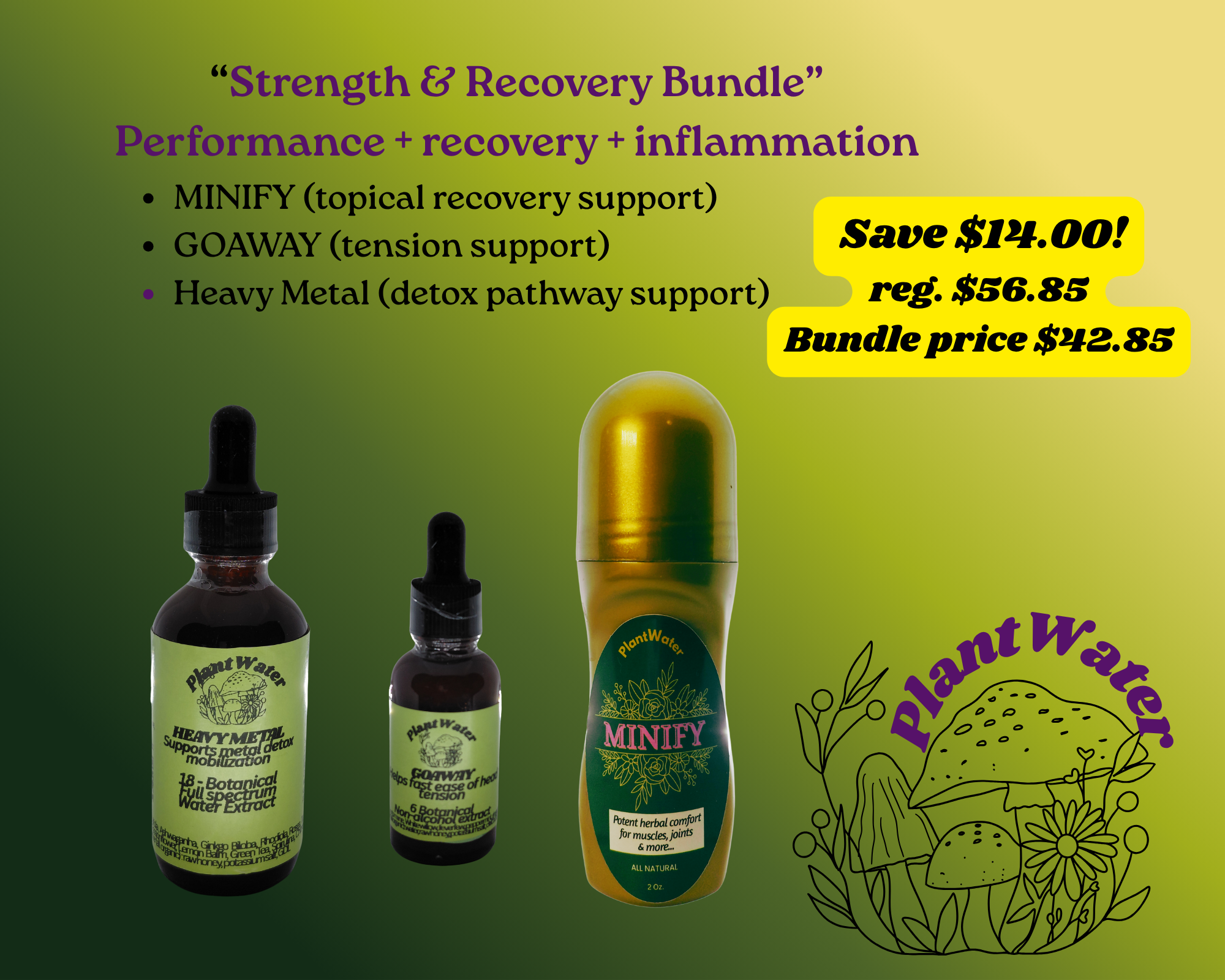 Recovery Bundle | Faster. Better. Stronger. Naturally.